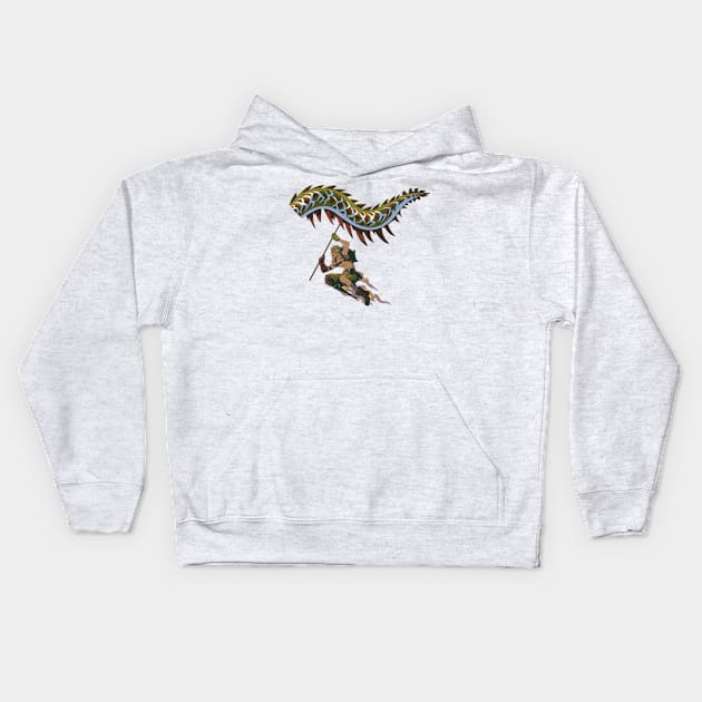 Junkrat Dragon Dance Kids Hoodie by Genessis